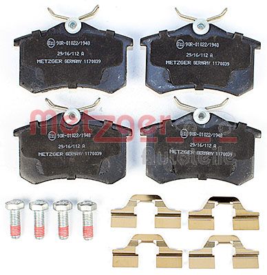 METZGER 1170039 Bremsbelagsatz, Scheibenbremse